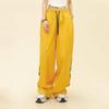 Spring and Summer Dopamine Color-blocking Casual Pants for Men's New Loose American Fashion Sports Wide-leg Pants