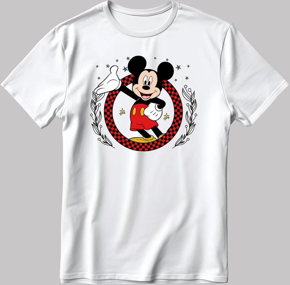 Cute Mouse Pose White TShirt S