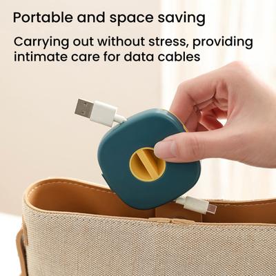 1/3Pcs Cable Winder ABS Plastic Cable Organizer Charging Cables Headphones USB Data Cables Retractable Tangle-Free Cord Storage Box