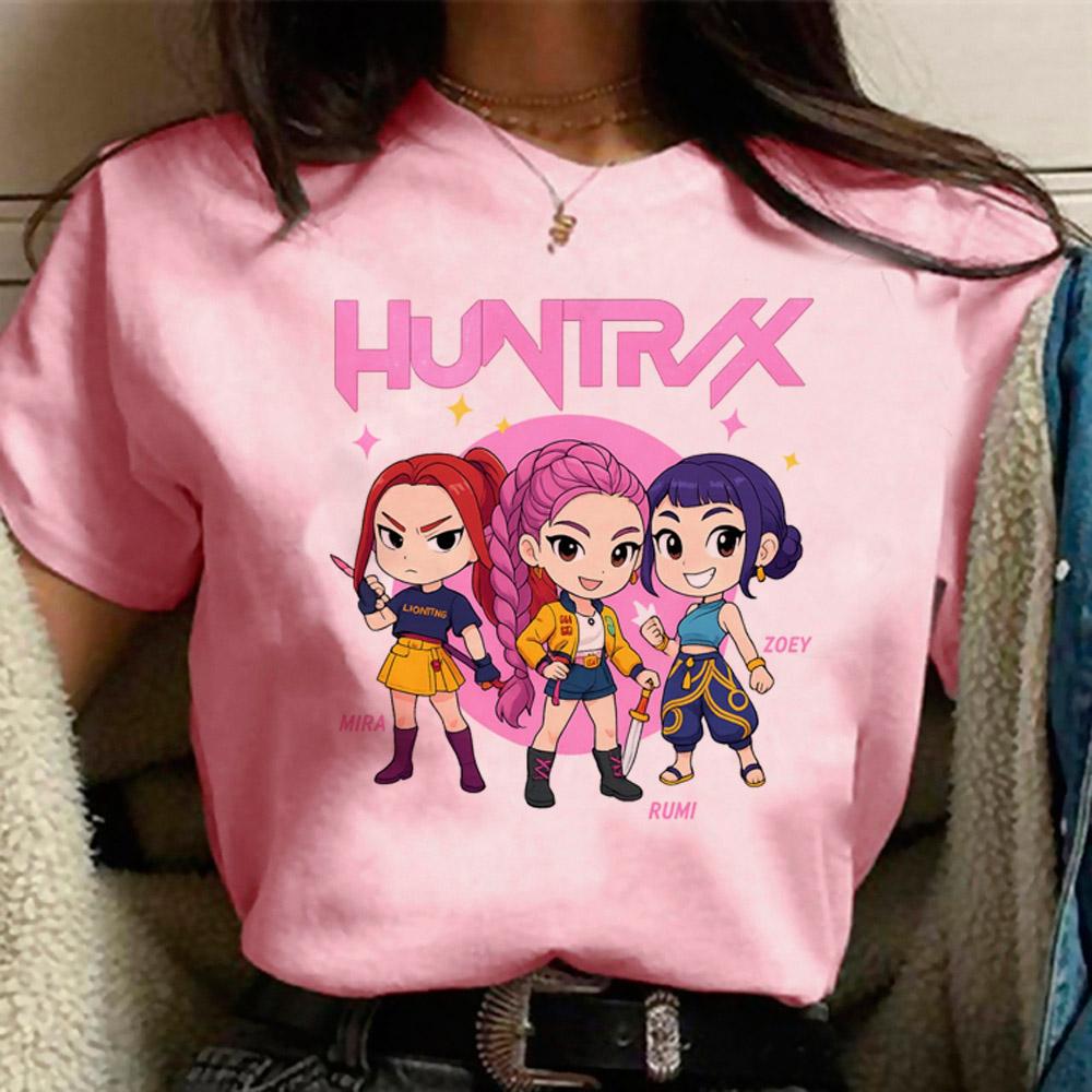 KPop Dämonenjäger Mira T-Shirt Damen Mädchen Mode Dämonenjäger Cosplay Shirt für Fans Geschenk Y2k Oberteile T-Shirt