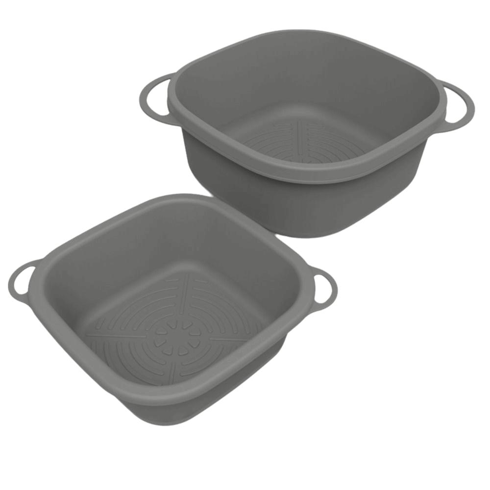 Bacia de Lavar Rosto para Skincare de Silicone Economizadora de Espaço Pia Portátil Nova Bacia de Lavar Viagem Exterior