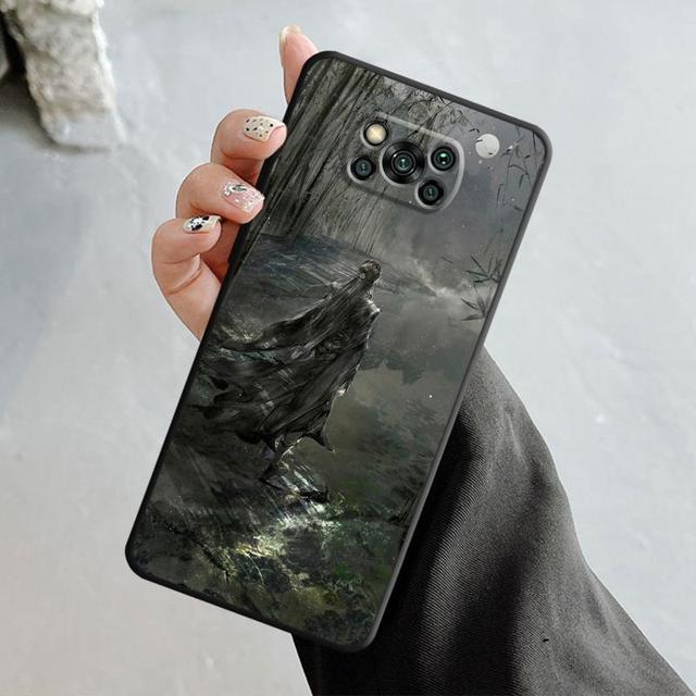 Japonya Samurai Manzara Mürekkep Boyama Xiaomi Poco X3 Nfc X4pro X5 M3 Mi 12 13 11 10 10t 8 Note10 Lite 11ultra 11t Kapak