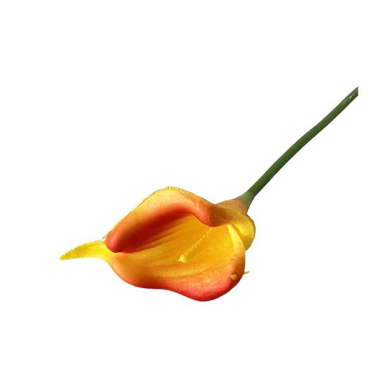 

Искусственный цветок каллы с эффектом настоящего прикосновения, 34 см, реалистичная ветка из искусственных цветов для свадебного букета своими руками, центральный элемент для стола в доме