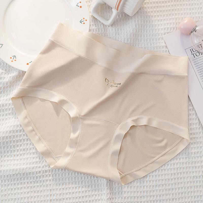 

Female Spring and Autumn 10A Antibacterial Traceless High Stretch Crotch Panties XXL тілесний