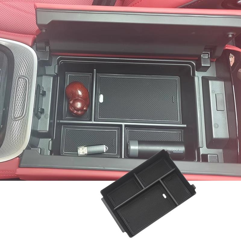 Car Storage Box for Exeed RX Omoda C9 9 ~2025 Armrest Rubber Mat Central Console Sundries Organizer Tray Accessories