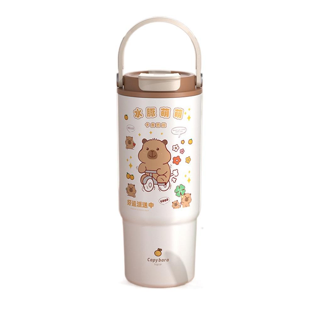 

880 мл Вакуумная кружка Капибара Мультяшные животные Кофейная кружка Милая термокружка Путешествия Capybara-C