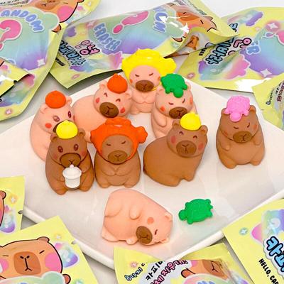 Kore Sevimli Kapibara 3D Silgi Seti – 32 Adet Rastgele Koleksiyon