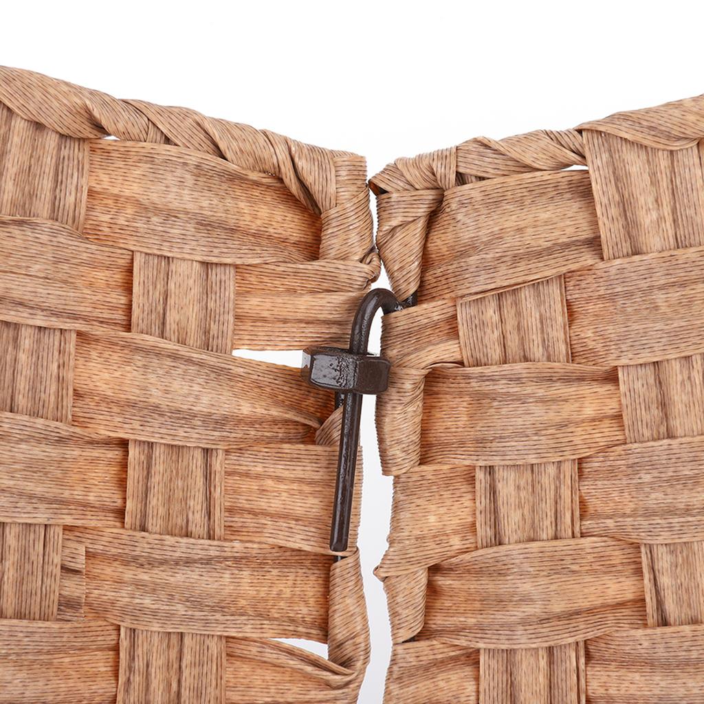 Weihnachtsbaumkragen Faltbar Weihnachten Baum Rattan-Imitat Abdeckung Geflochtene Rattan Baumstamm Abdeckung für Weihnachtsbaum Ring Schürze Korb