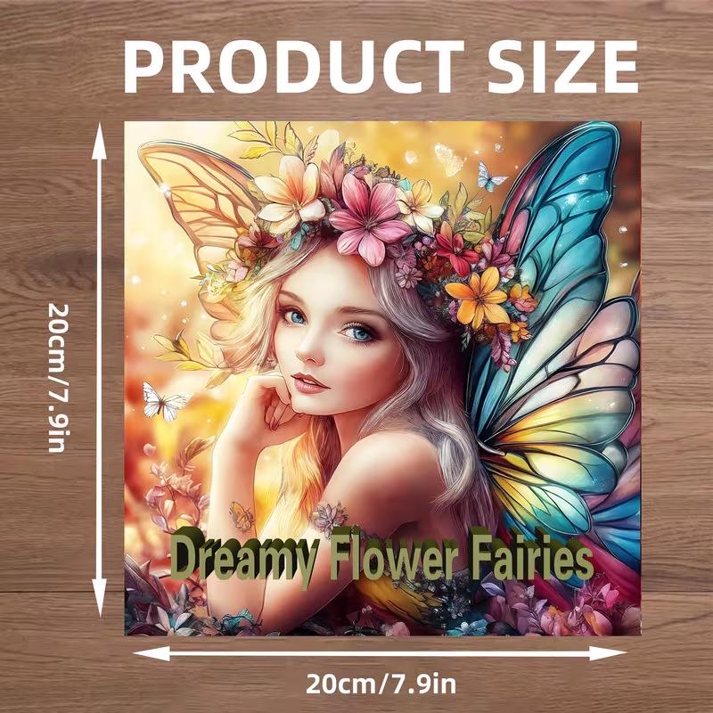Dream Flower Fairy Doodle and Coloring Notebook
