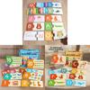 Wooden Alphabet And Number Matching Cards For Kids Educational Game For Early Learning