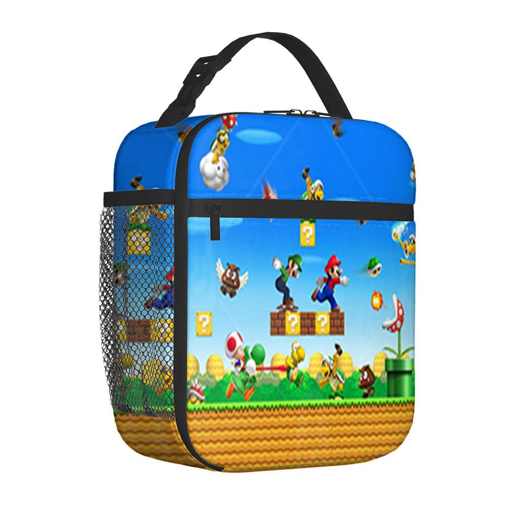 Cartoon Lunch Bag Bento Bag Fully Printed 3D Digital Thermal Insulation Bag Portable Outdoor Children'S Picnic Bag