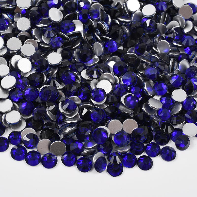 High Quality Misty Purple Glass Rhinestones Flat Back Rhinestones Crystal Glass Nail Art Rhinestones ss6 1440pcs