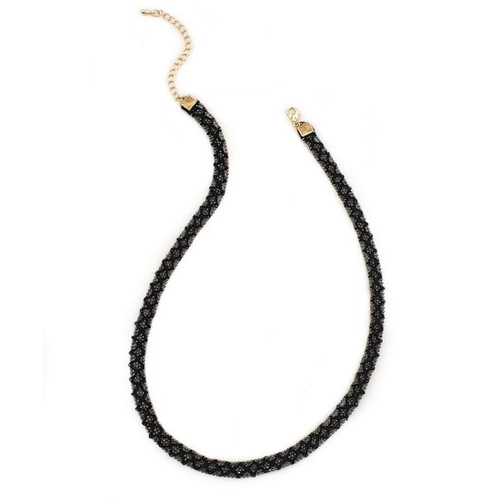 Gkelly Black Ball Chain Choker Necklace Bz431