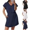 Women's Short Sleeve Beach Dress Casual Dress