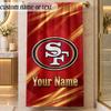 Strandtuch San Francisco 49ers Benutzerdefinierter Name Text Personalisierbares Weiches Handtuch für Strand Pool Innenbereich Wohnkultur Geschenk