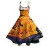 Women's Casual Sleeveless Halloween Print Dress for Holiday Parties and Everyday Wear