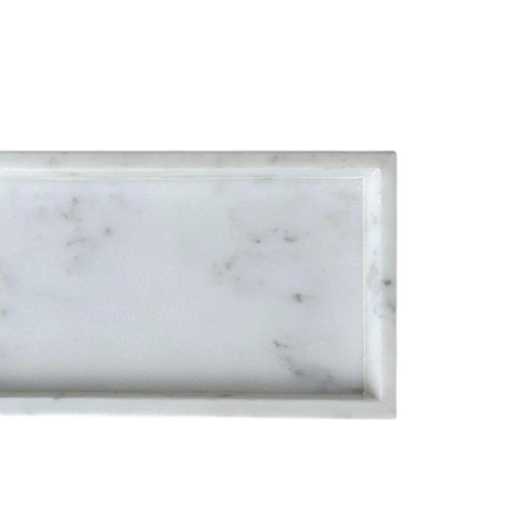 Marble Stone Serving Tray Perfume Holder Jewlery Dish Elegant Decorative Countertop Organizer for Club Dresser Vanity Decor