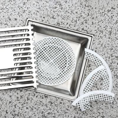2 szt. Kwadratowa Pokrywa Odpływowa do Prysznica, Zapobiegająca Zatykaniu Odpływu, Pokrywa Podłogowa Odpływ Prysznicowy Filtr Wylotu Włosów, Narzędzia Kuchenne, Łazienkowe