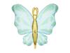 Butterfly Foil Balloon, Mint, Green, 69X69