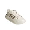 Adidas Grand Court Platform Synthetic Leather Comfortable Fashion Slip Resistant Durable Low Top Tennis Shoes Women Sneakers Pink White JS2944