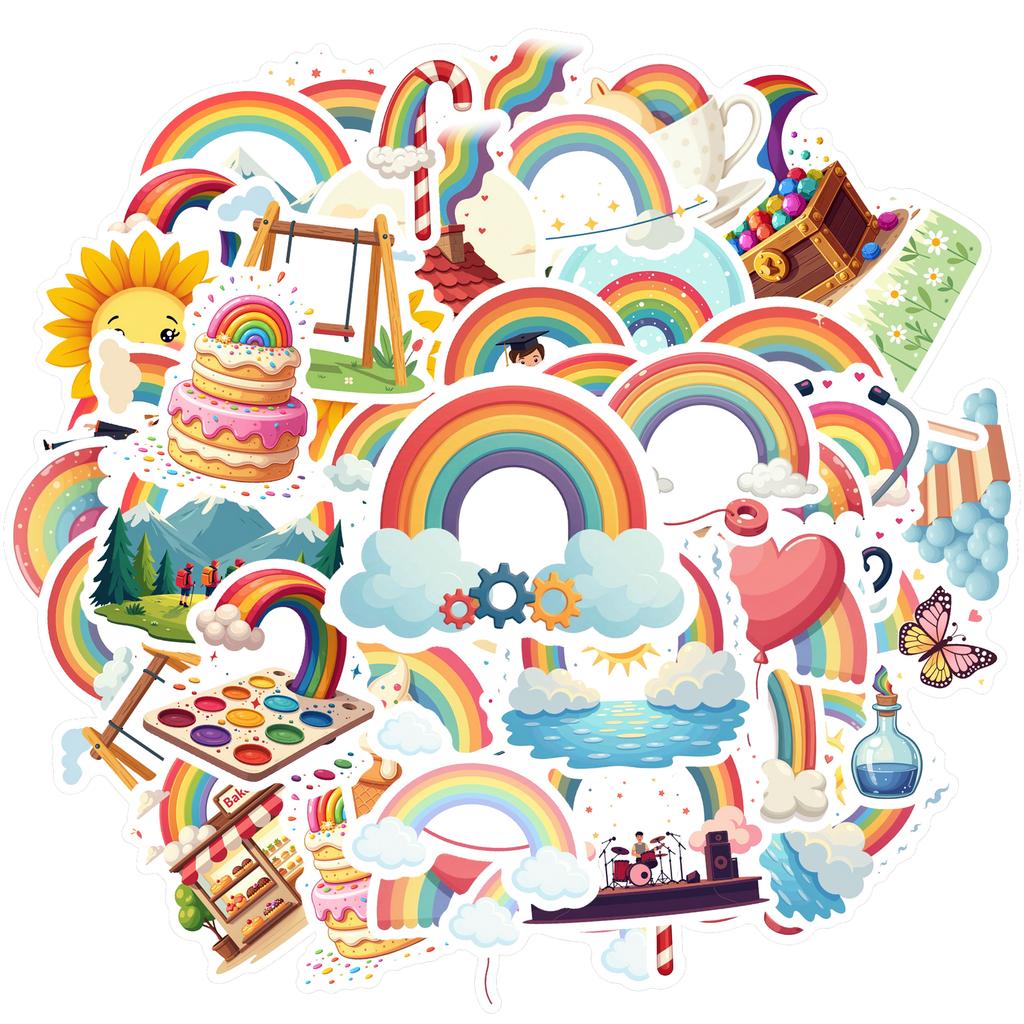 35pcs-70pcs Lovely Stickers Cartoon Stickers Stationery Stickers For Suitcase Fridge Phone Luggage Laptop Guitar Car