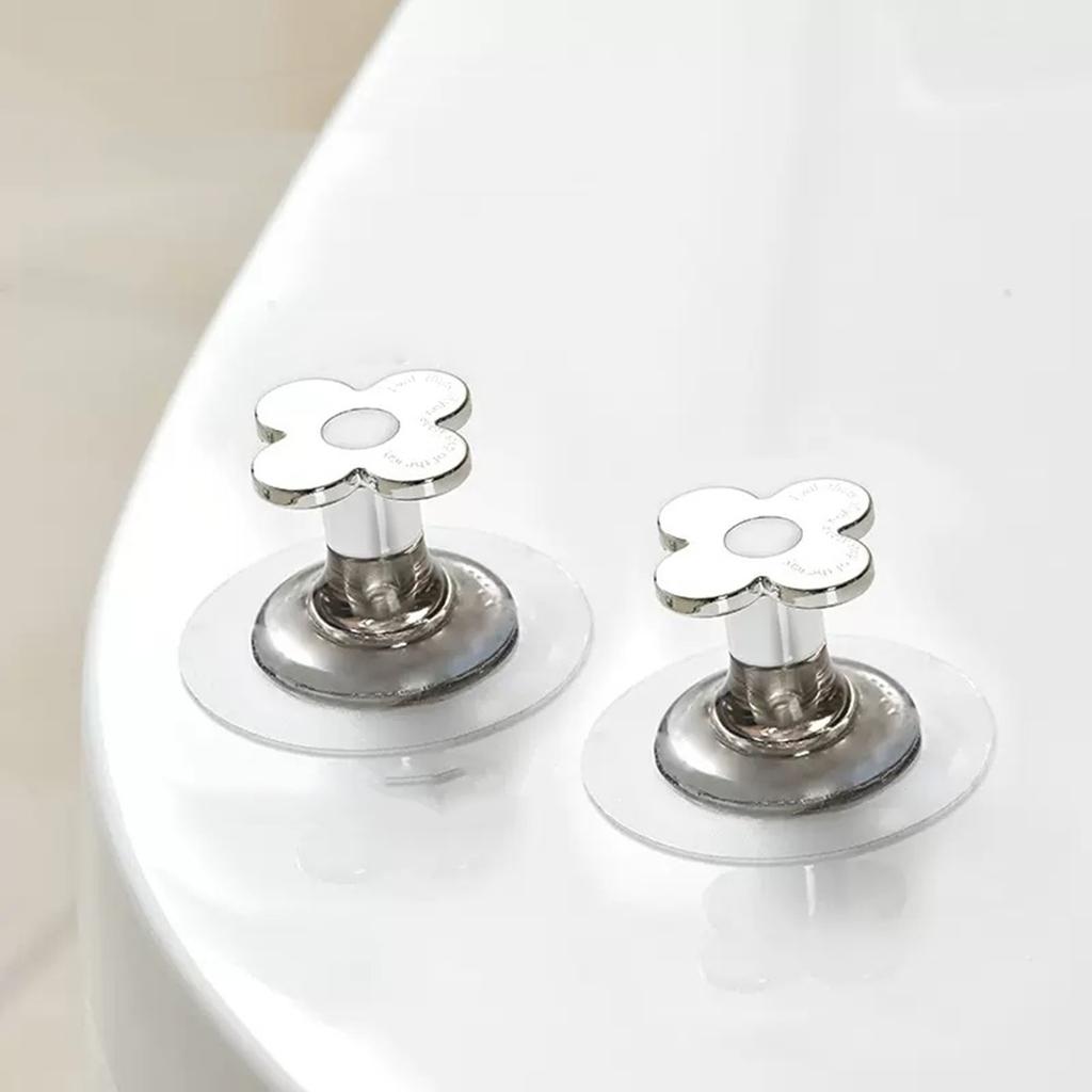 2PCS Toilet Seat Lifter Convenient Bathroom Toilet Cover Lifting Device Tool Round handle Easy to Install and Use