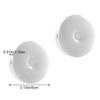 Mini Led Key-Operated Night Lights Usb Rechargeable Kitchen Bedroom Magnetic Base Wall Light Round Portable Night Lamp