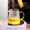 Shangqi High Borosilicate Glass Hammered Gongdao Cup Tea Pitcher (450ML, Set of 2)