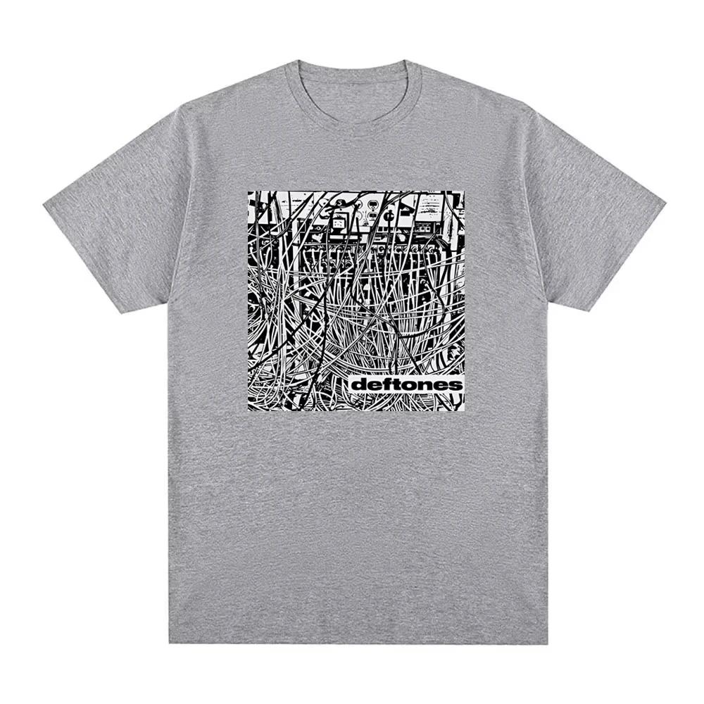 

Deftones Wires Men s T-shirt Summer Deftones s Same Style Tee-shirt Harajuku High Quality Cotton Graphic Printing Camisetas Tees 4XL