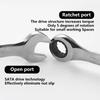 1pcs  Reversible Dual-purpose ratchet wrench Ratchet Socket Spanner Nut Repair Tools 6mm-19mm