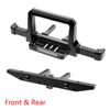 Cnc Aluminum Front  Rear Winch Bumper Set For 110 Rc Crawler Trx4 Traxxas