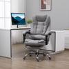 Office Chair with Massage Function, Ergonomic Desk Chair with Reclining & Heating Function, Remote Control, Grey