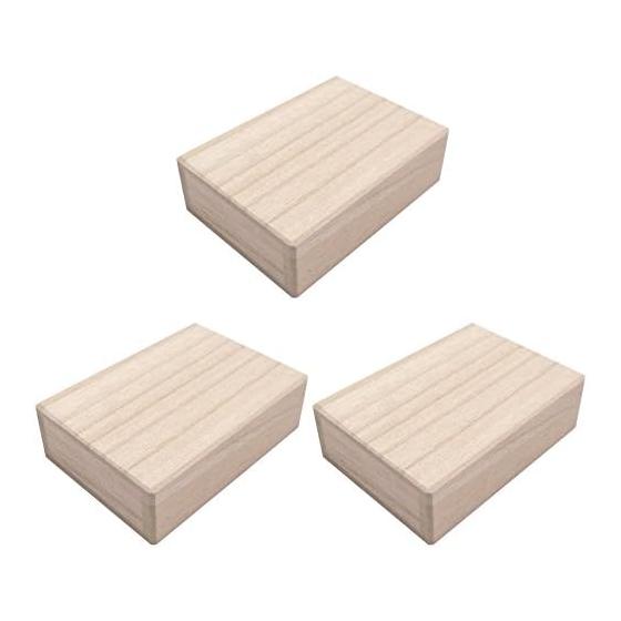 Senito Shuin Small Paulownia Box Full Paulownia Box Mini Size Set of 3 (Perfect for storing and storing small accessories and parts)