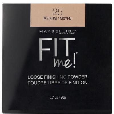 New York Fit Me Polvo Acabado Suelto 25 Medio 20g Control de Brillo Maquillaje Mineral Fijador Para un Acabado Suave y Natural