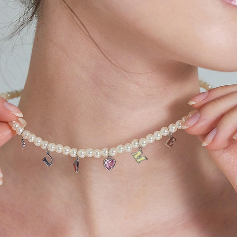 noonoo fingers Luv Me Pearl Necklace