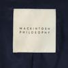 MACKINTOSH PHILOSOPHY Sanyo Shokai Stainless collar coat 38 Navy blue Men's Used