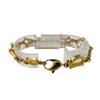Dior Chain breath Dior Paris bracelet Gold Plated gold unisex Used