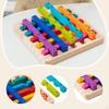 Stacking Travel Game Wooden Rainbow Puzzle Creativity Educational Interactive Matching Teaser for