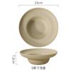 Coarse Pottery Fruit Plates Ceramic Salad Bowl Grass Hat Bowl Pasta Dish Soup Plate Steak Plates Sushi Plate Snack Bowls Dish