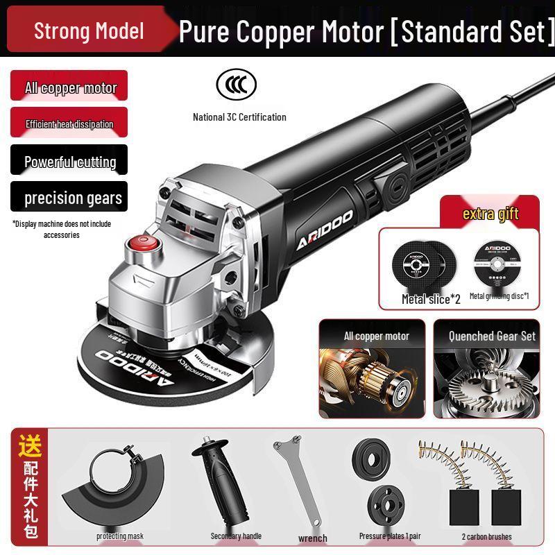Compact Multi-Functional Handheld Angle Grinder and Polisher