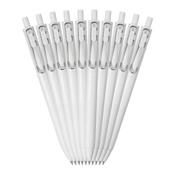 Mitsubishi Pencil Uni-ball One 0.38 White Ink 10-Pack
