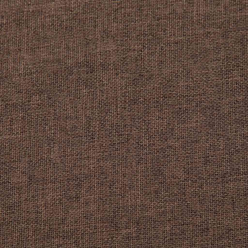 Storage Bench with Compartment 116 cm Brown Polyester