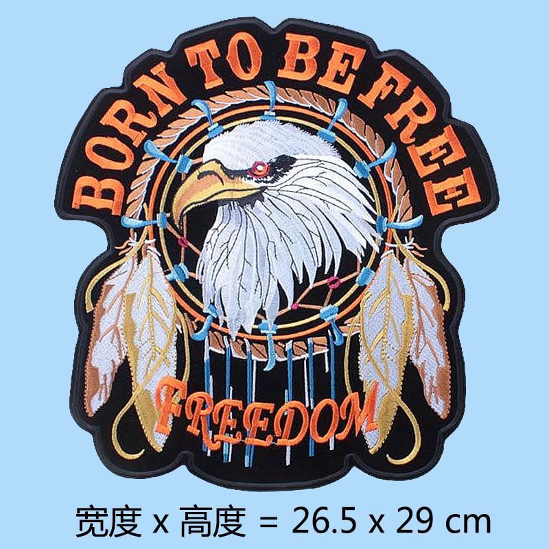 Large Embroidered Patch Jackets Coats Repair Decorative Applique Iron-on Sew-on Fashion Accessory