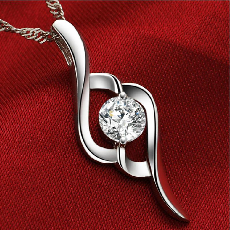 Mall Elegant Pendant Korean Style Simple Women Fashion Korean Style Elegant Silver Plated Pendant