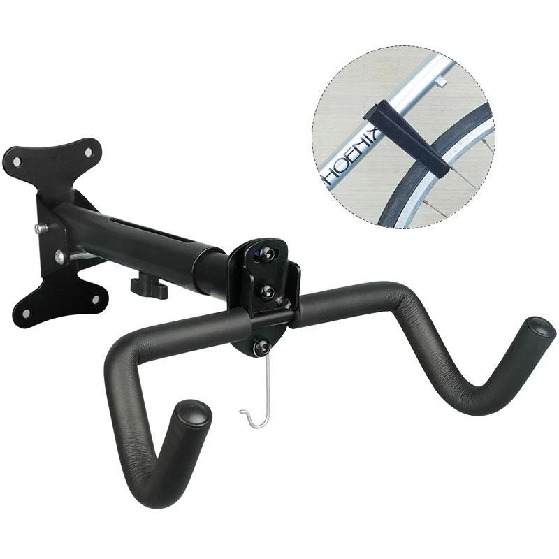Bike Wall Mount For Road Mountain Bike Space Saving Rack Wall Hook Foldable Adjustable Cycling Rack Bicycle Accessories