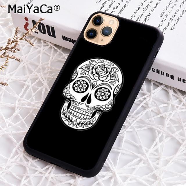 MaiYaCa Mexican Sugar Skull Protective Phone Case For iPhone 17 Air 16 pro max 15 14 plus 12 13 Shell Cover coque