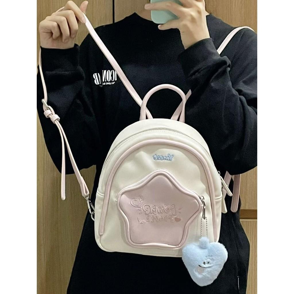 IELGY pentagram mini backpack, cute little backpack for college students, niche commuter travel bag