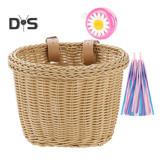 Fahrrad-Vorderkorb mit verstellbarem Riemen, große Kapazität, starker, belastbarer Fahrrad-Lenkerkorb, wasserdichter Fahrrad-Aufbewahrungskorb