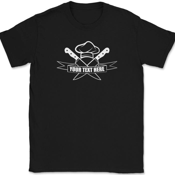 

Chef Your Text Custom Personalized T-Shirt Cook Group Humor Gift Tee S