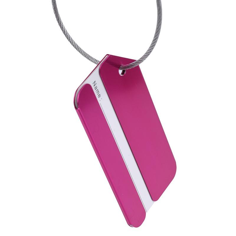 Kofferanhänger für Koffer Aluminium Datenschutz Gepäckanhänger Gepäckidentifikator Reisezubehör Essentials